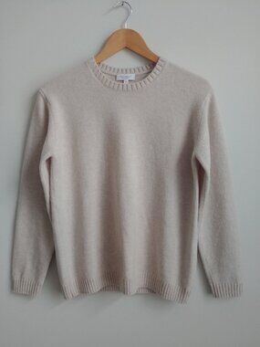 United Arrows Beauty & Youth 100% wool oatmeal cream classic sweater Small